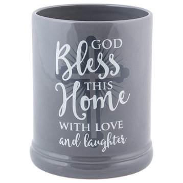 "God Bless This Home" Candle Jar Warmer