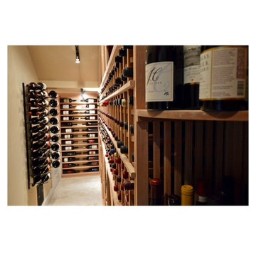 Elegant Wine Racks in San Antonio Home Wine Cellar