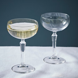 Pair of Champagne Coupe Glasses - Glasses