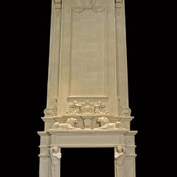 Dalou Grand Mantel with Overmantel - Fireplace Mantels