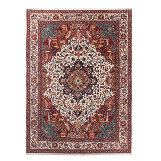 4x6 Indo-Persian Nain Wool Rug