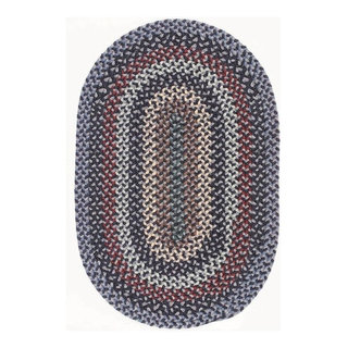 Boston Common Rug, Winter Blues, 2'x3' Oval, 2'x3' Oval - Contemporary ...