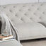 Crispin Chesterfield Sofa, Light Grey, 4-Seater