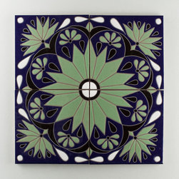 Handpainted: The Mediterranean Collection, Ensenito in Cool Motif - Wall & Floor Tiles