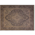 Bareen Designer Rugs - Kafkaz Peshawar Carolyne Gray/Drk. Gray Wool Rug, 8'0x9'8 - A Persian influenced Turkish hand knotted rug made by skilled artisans capable of creating the most exceptional vegetable dyes and hand-spun New Zealand wool. This gorgeous one of a kind Peshawar Kafkaz handmade rugs is also known as a Chobi Rug. This gorgeous rug is extremely versatile and is famous for its soft pleasing color palette and informal design that works in a myriad of interiors. It has been expertly hand-tied, finished, sun-dried, and can contain up to 1.5 million knots. It takes 4 skilled artisans to hand knot this rug nine to twelve months to complete this piece of art. The invigorating colors and patterns in this rug will give your home an elegant and fresh appearance. While drawing upon the coloring and patterns of antique rugs, contemporary Peshawar pieces incorporate modern design motifs and feature vibrant color tones.Give your room a luxurious look and feel with this beautiful rug with gorgeous color pallet. The intricate design allows this oriental rug to creates a royal ambience in any decor. Hand knotted construction and natural fibers gives this rug soft feel under your feet.