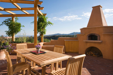 Patio - southwestern patio idea in Albuquerque