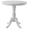 Fairview 36" Round Pedestal Bar Table, White