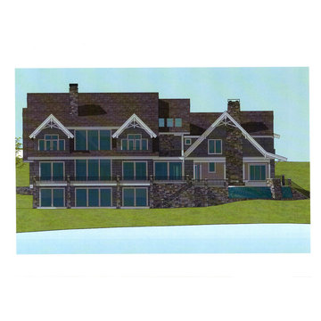 Vacation Lakefront Home, Custom Design, 12,822 Square Feet