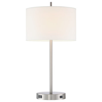 Hotel Desk Lamp with USB and Outlet, Regular
