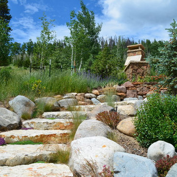 Design - Build Mountain Home Landscape in Eagles Nest