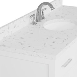 Caroline 60'' White Bathroom Vanity - Bathroom Vanities And Sink Consoles