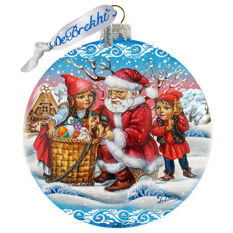 Vintage Christmas Ball In Blue Le Ornament