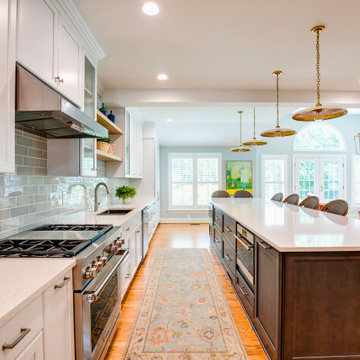 ight-Filled Kitchen with Quartz Counters and Open Layout