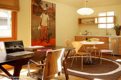 Home office - transitional home office idea in San Francisco