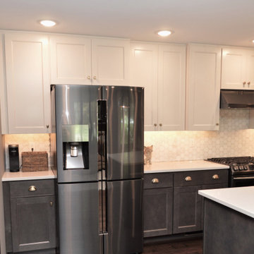 Modern Kitchen Featuring Trendy Two Tone Cabinets. BaileyTown USA Select