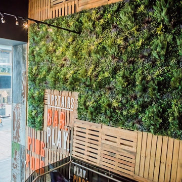 VistaFolia Beautiful Large Green Wall in Retail Store