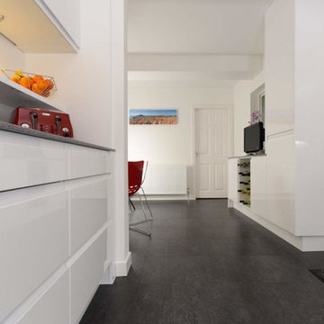 Clever, modern design and bright colours combined for a unique, unusual kitchen