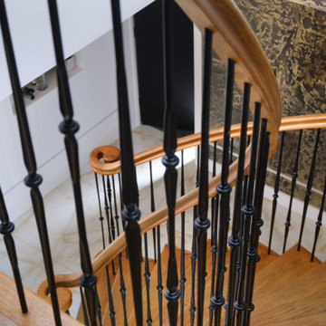Curved Oak staircase