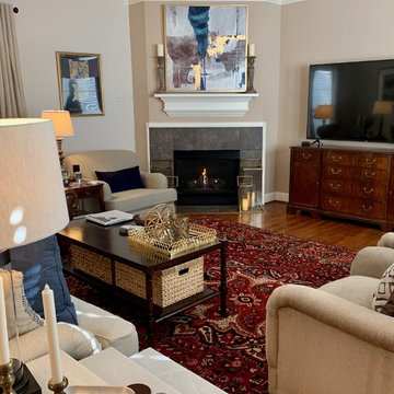 Transitional Living Room - Townhouse