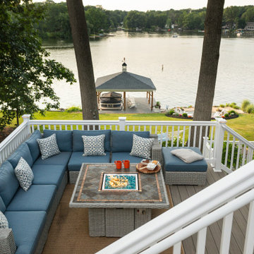 Azek Vintage Collection Multi Level Deck and Pergola