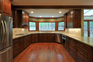 Elegant kitchen photo in Atlanta
