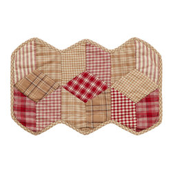 Nancys Nook Breckenridge Patchwork Quilted Placemat, Set of 2 - Placemats