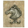Horse Hook, Pewter With Bronze Wash