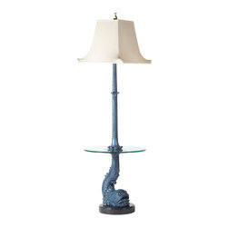 DOLPHIN FLOOR LAMP BRONZE / BRASS - Floor Lamps