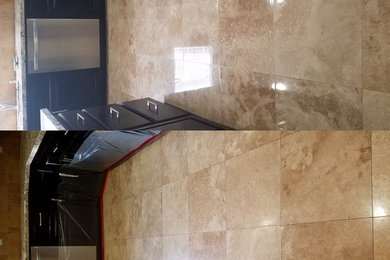 Travertine Floors Restored and polished