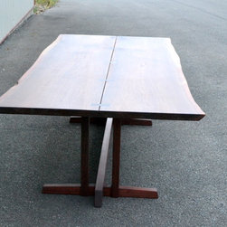 Live Edge Walnut Nakashima Style Table - Dining Tables