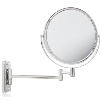 Jerdon JP7808C 8-Inch Two-Sided Swivel Wall Mount Mirror with 8x Magnification