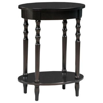 Classic Accents Brandi Oval End Table With Shelf