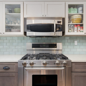 Transitional Kitchen Remodel Done in Both Stone and Boulder Color Cabinets