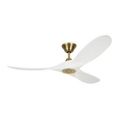 Monte Carlo Maverick II 52 Inch 3 Blade Ceiling Fan in Burnished Brass