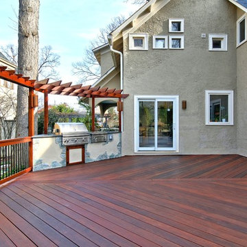 Tree Deck --  Incorporating a Beloved Tree, Making the Most of the Environmen