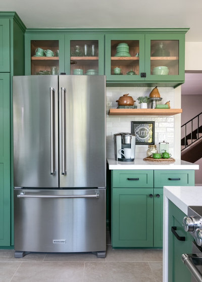 Kitchen of the Week: Inviting Green Cabinets and Improved Storage