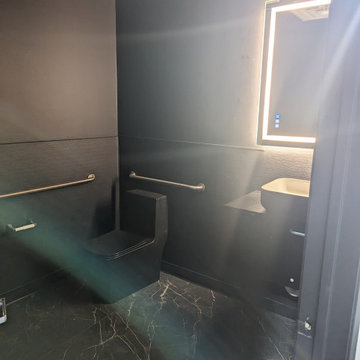 Elegant Tattoo Shop Bathroom Remodel