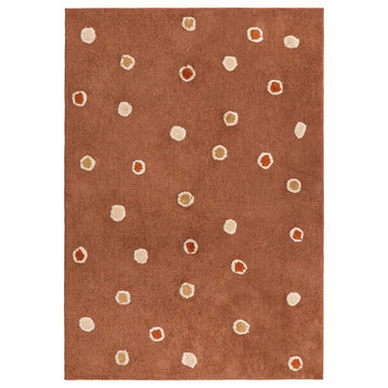 Chocolate Dots Carousel (4'x6') Rug