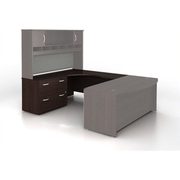 Bush Business Furniture Series C Left-Hand L Desk with Lateral File