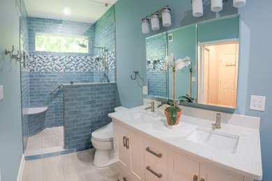 Bathroom - coastal bathroom idea in Baltimore