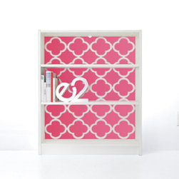 PANYL Hot Pink Quatrefoil for IKEA BILLY - Home Decor