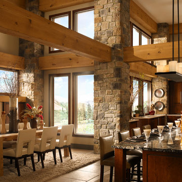 Rustic Stone Kitchen