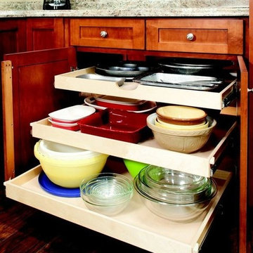 Single-Height Pull Out Shelves