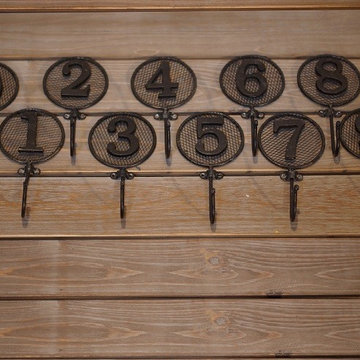 Metal Number Wall Hooks