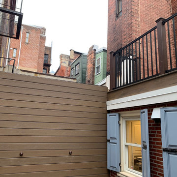 1st and 2nd Level Decks with matching Privacy Fence