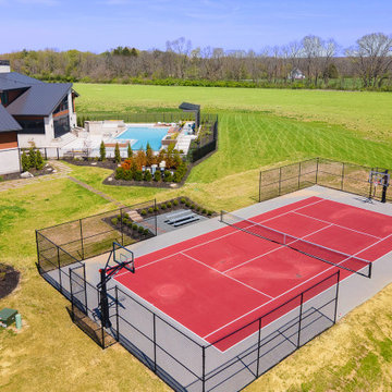 Rear Elevation/Pool/Specialty Court Aerial