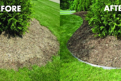 Before and After PRO Aluminum Landscape Edging