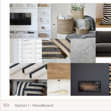 Living Room Moodboard - Modern Rustic