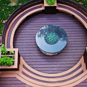 Circular Fire-Pit Deck