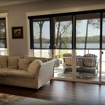 Rollers Shades in Lake Guntersville Home